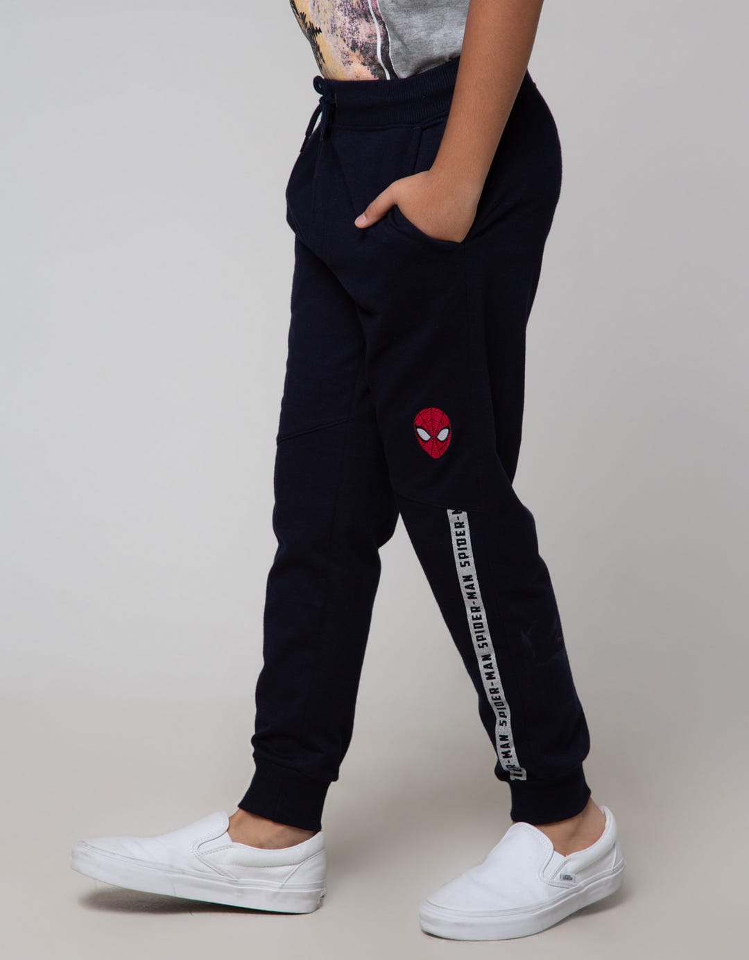Marvel Long Pants Spiderman Kombinasi Tape Bawah