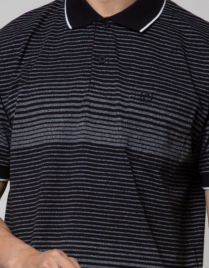 Cole Short Sleeve Polo Shirt Gradation Stripe