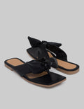 Connexion Slipper Sandals Big Ribbon Strap Women