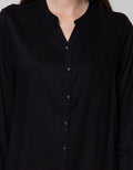 St. Yves Long Sleeve Blouse Rayon Twill