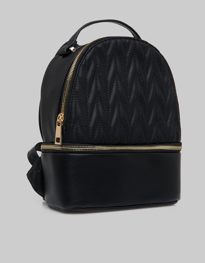 Nevada Textured Quilted Backpack Wanita