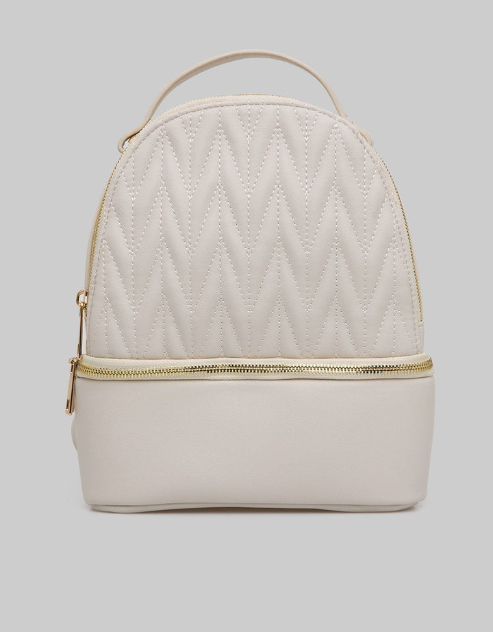 Nevada Textured Quilted Backpack Wanita