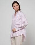 Nevada Long Sleeve Shirt Reguler Rayon Flower