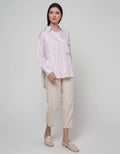 Nevada Long Sleeve Shirt Reguler Rayon Flower