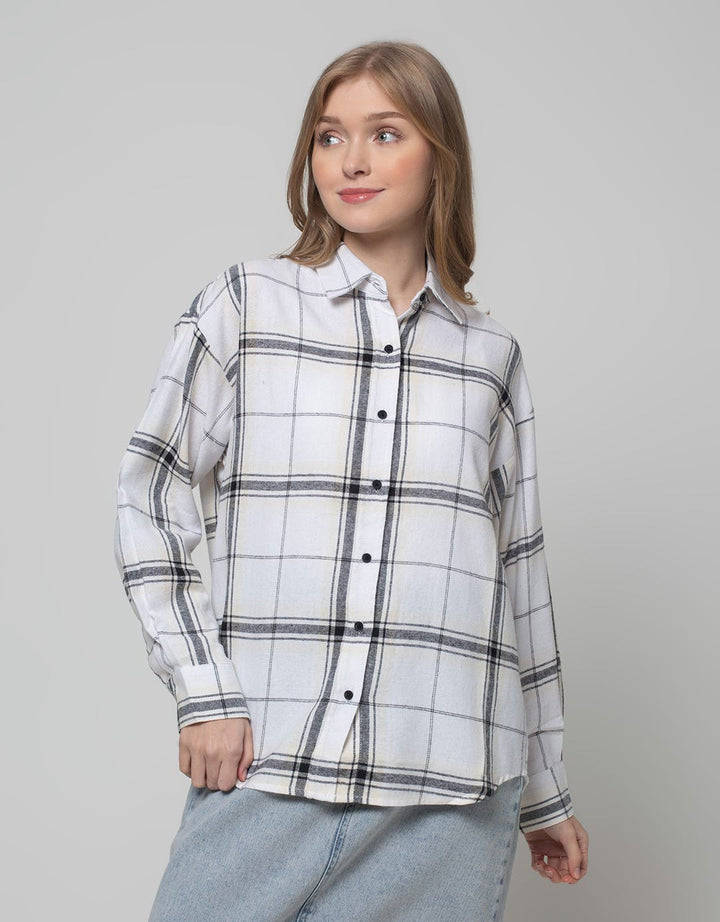 Nevada Check Twill Kemeja Wanita