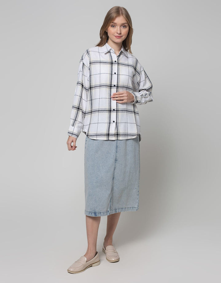 Nevada Check Twill Kemeja Wanita