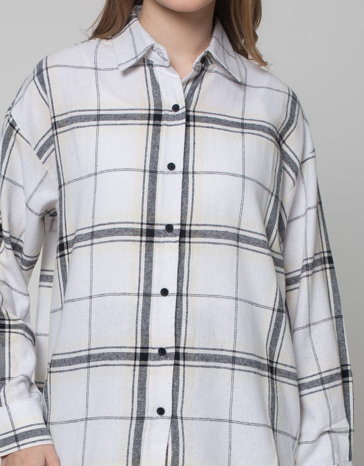 Nevada Check Twill Kemeja Wanita