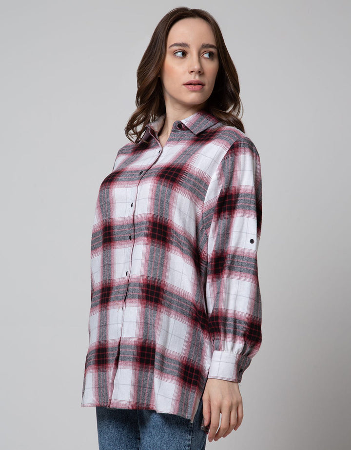 Nevada Long Sleeve Shirt Woven Check Flannel