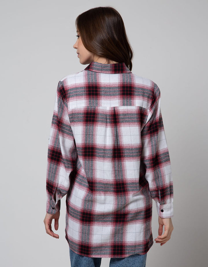 Nevada Long Sleeve Shirt Woven Check Flannel
