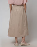 Nevada Pocket Side Rok Midi Wanita