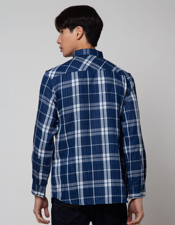 Cole Long Sleeve Shirt Woven Double Side Fabric With Stripe