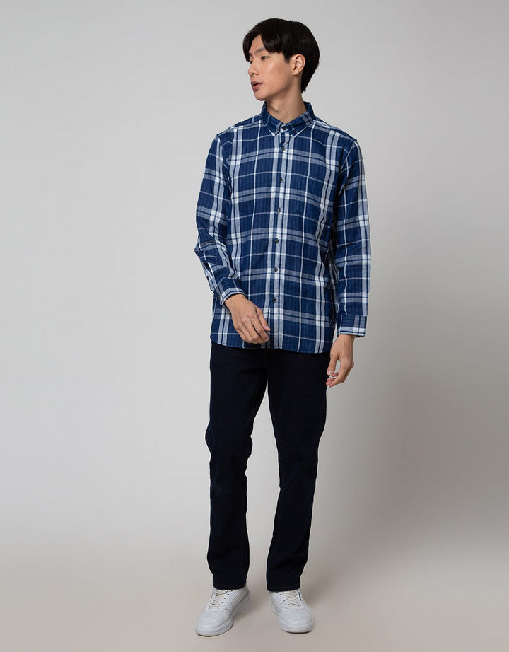 Cole Long Sleeve Shirt Woven Double Side Fabric With Stripe