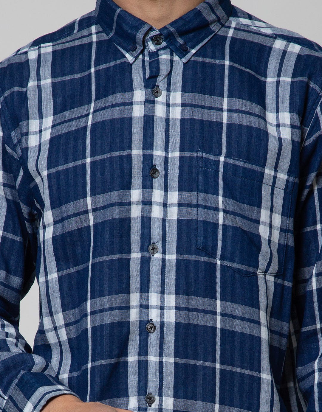 Cole Long Sleeve Shirt Woven Double Side Fabric With Stripe