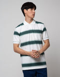 Cole Print Stripe Kaos Polo Pria