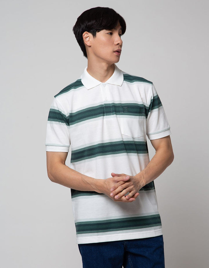 Cole Print Stripe Men's Polo Shirt