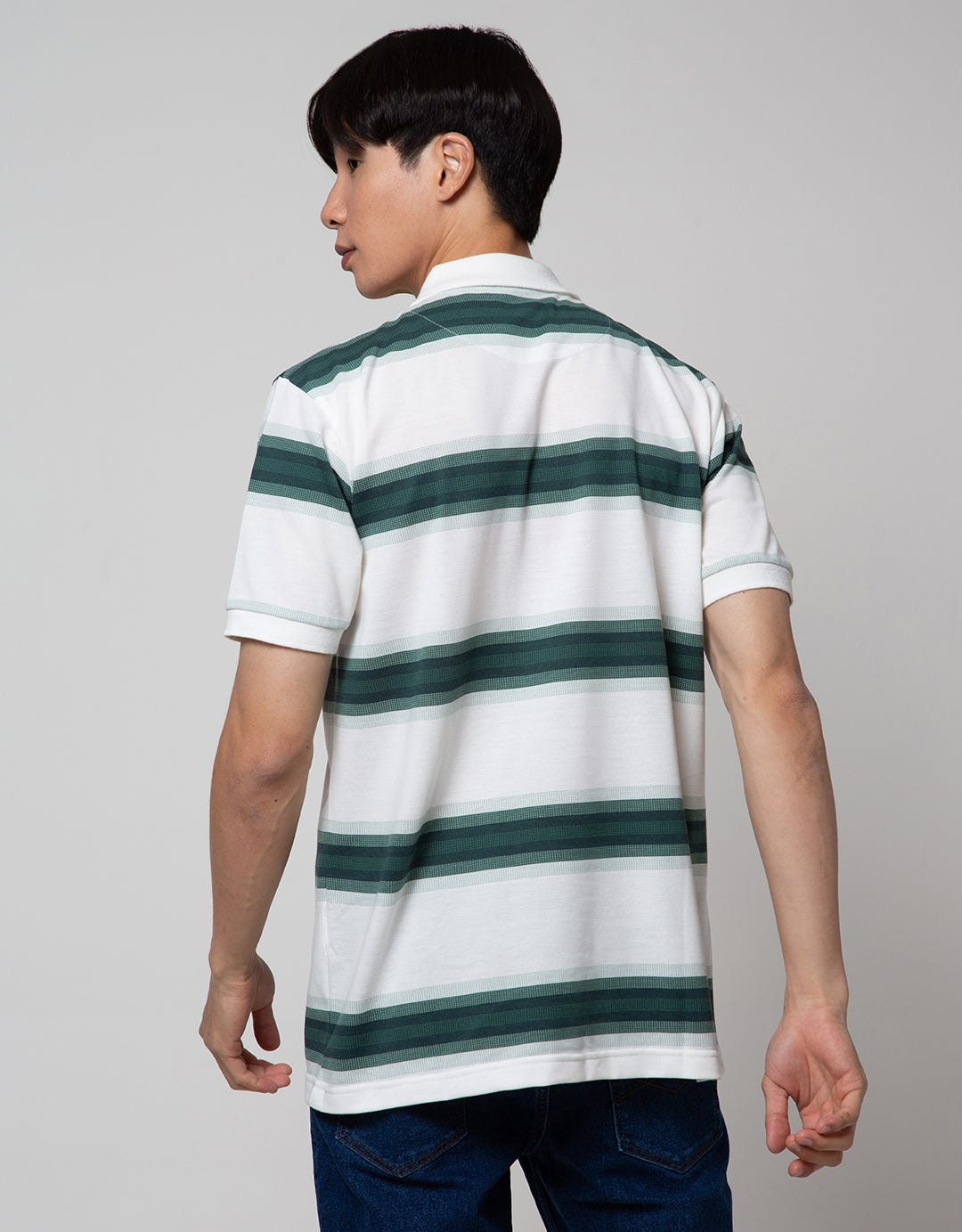 Cole Print Stripe Men's Polo Shirt