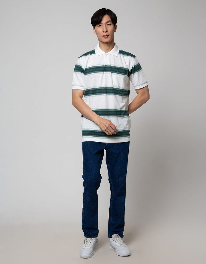 Cole Print Stripe Men's Polo Shirt