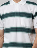 Cole Print Stripe Kaos Polo Pria