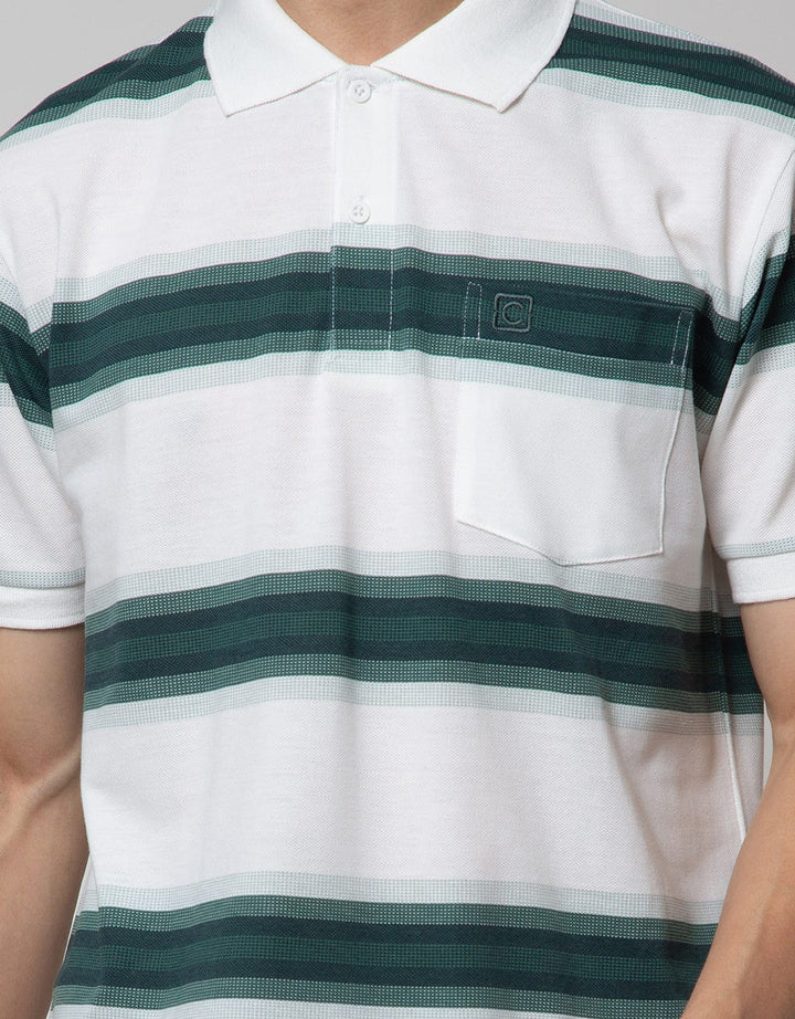 Cole Print Stripe Men's Polo Shirt
