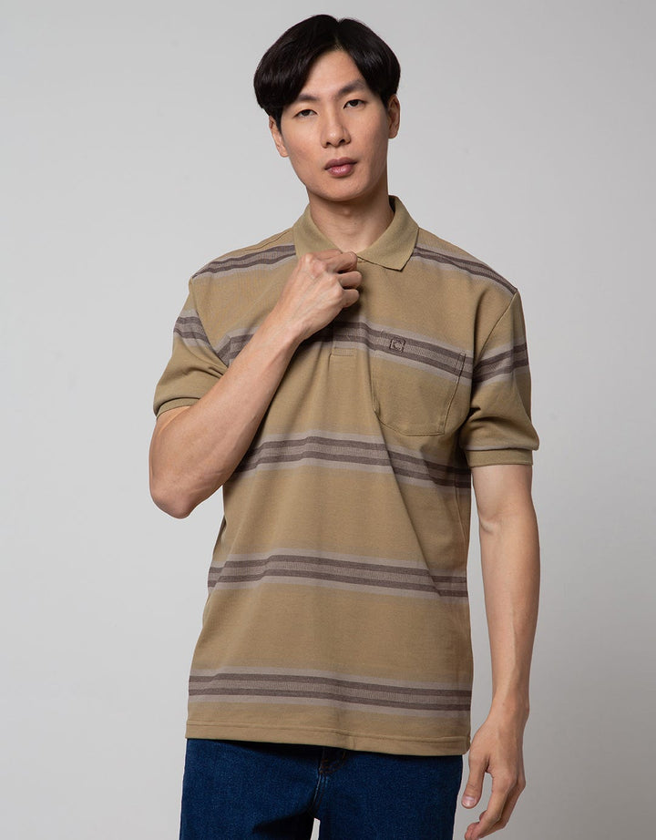 Cole Print Stripe Men's Polo Shirt