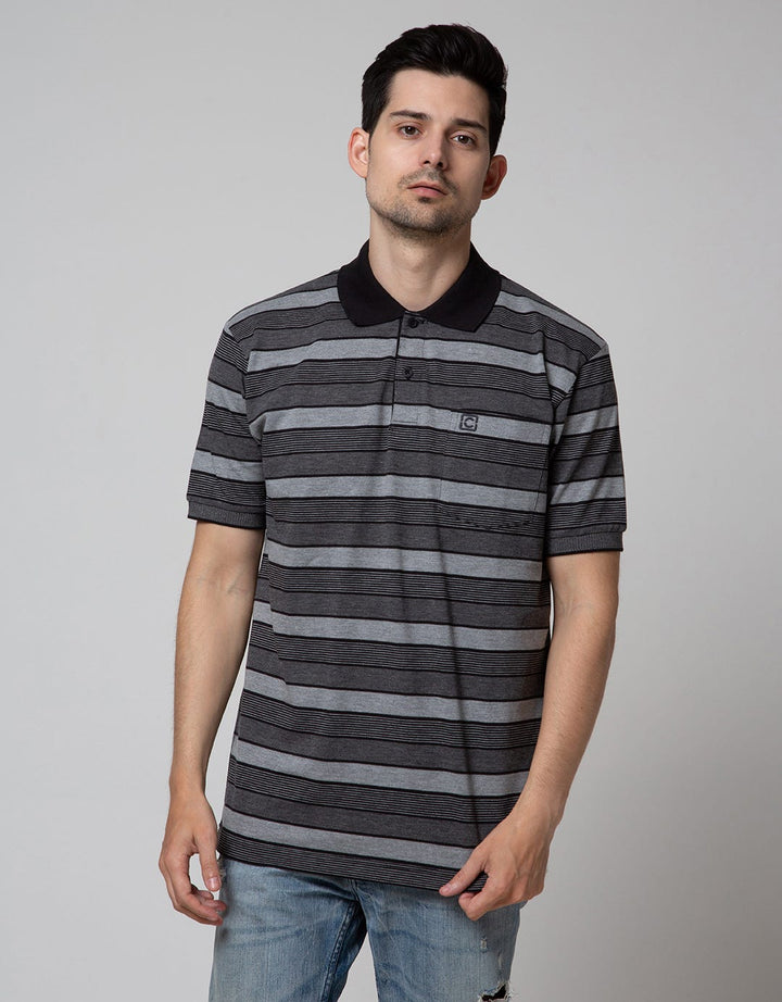 Cole Short Sleeve Polo Shirt Med Stripe Evenly 3 Colors