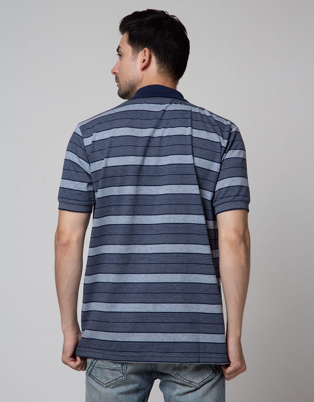 Cole Short Sleeve Polo Shirt Med Stripe Evenly 3 Colors