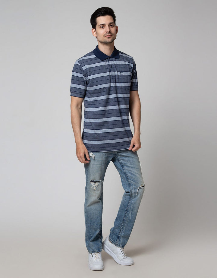 Cole Short Sleeve Polo Shirt Med Stripe Evenly 3 Colors