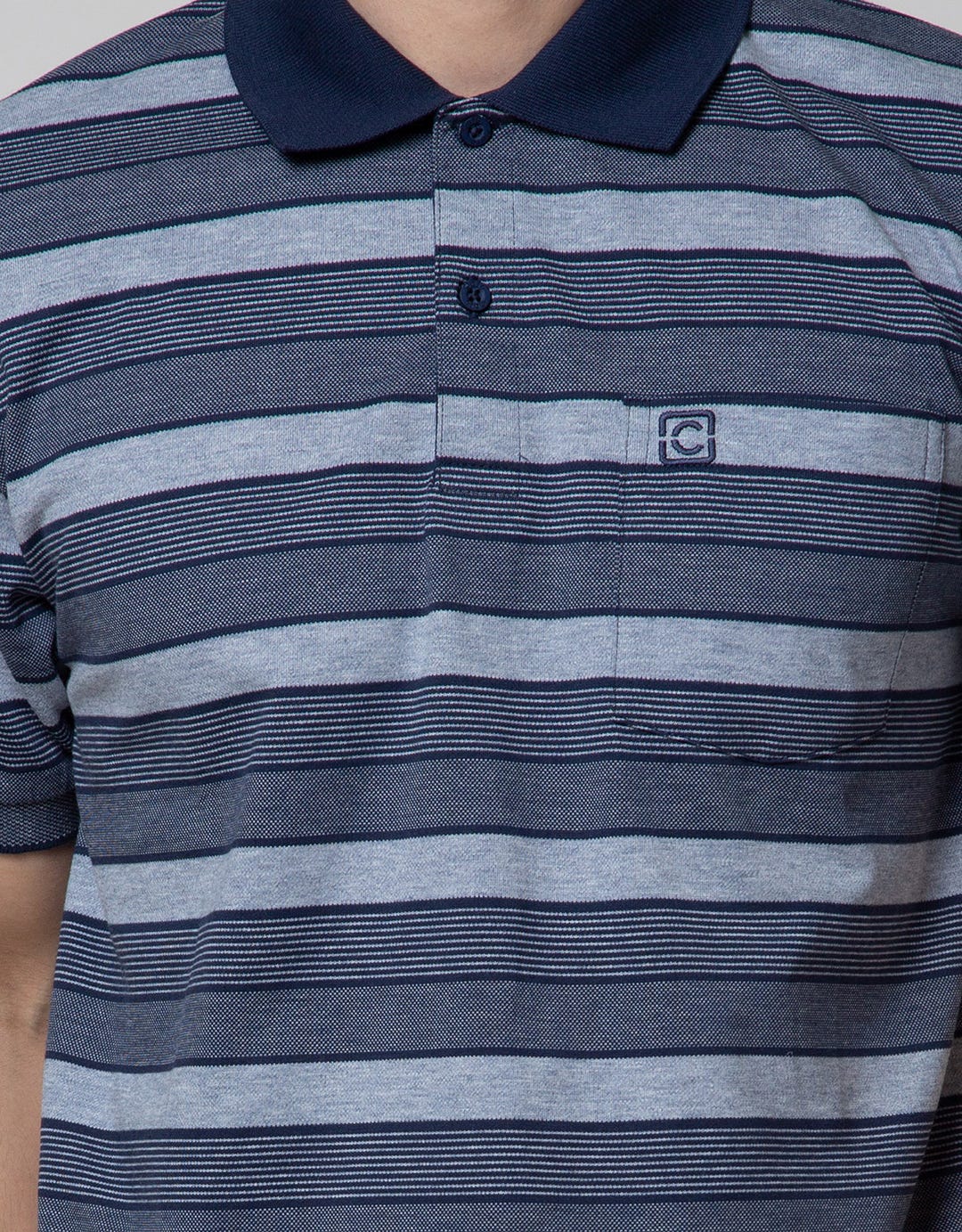 Cole Short Sleeve Polo Shirt Med Stripe Evenly 3 Colors