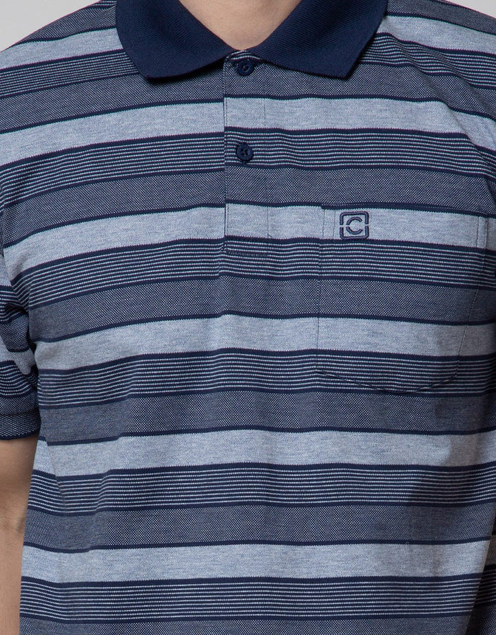 Cole Short Sleeve Polo Shirt Med Stripe Evenly 3 Colors