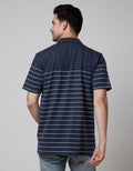Cole Stripe Solid Polo Shirt Pria