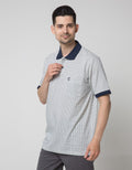 Cole Minimalist Contrast Kaos Polo Pria