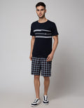 Crocodile Plaid Short Pants Mens