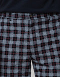 Crocodile Plaid Short Pants Mens