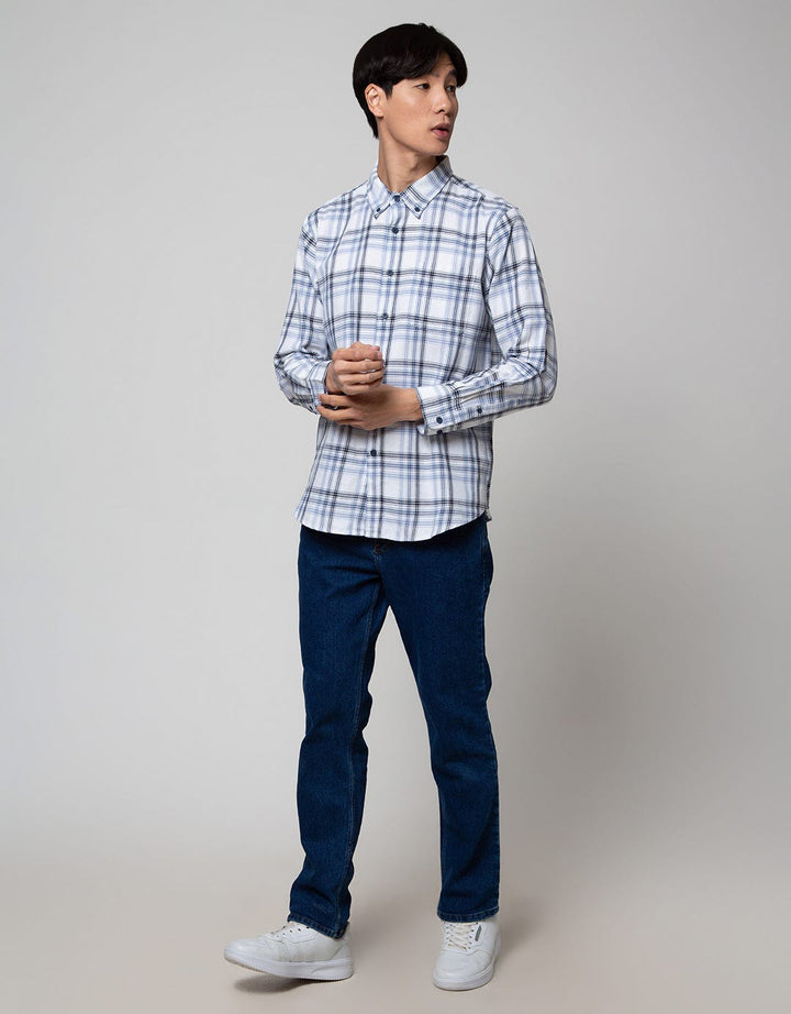 Cole Long Sleeve Shirt Woven Double Side Fabric With Solid