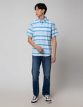 Cole Short Sleeve Shirt Woven Small Stripes