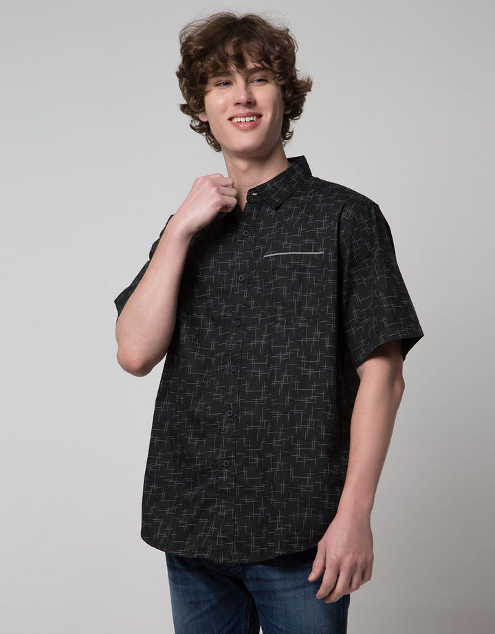Cole Short Sleeve Woven Printed Shirt