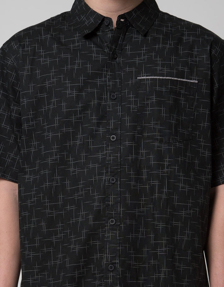 Cole Short Sleeve Woven Printed Shirt