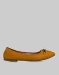 St. Yves Gold Buckle Sepatu Flat Wanita