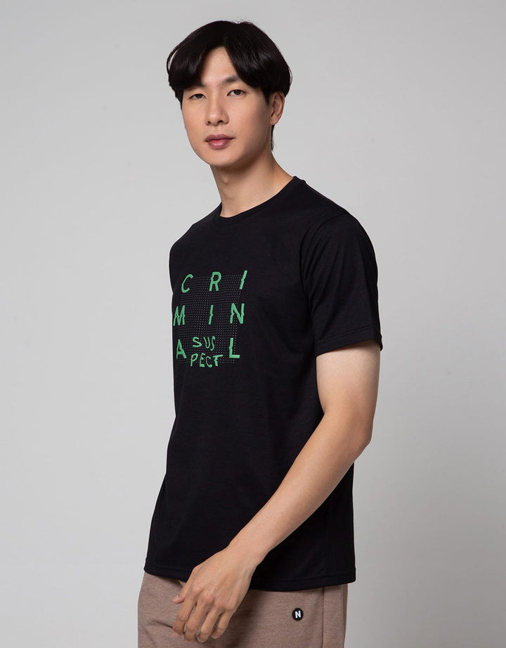 T Zone Criminal Theme Print Men's T-Shirt