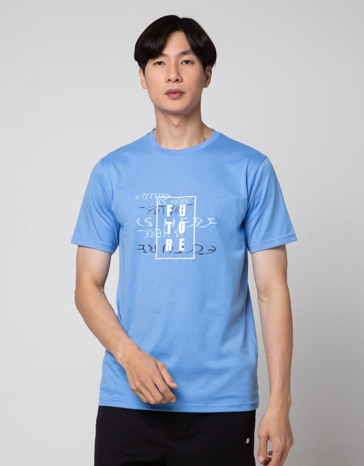 T Zone Future Theme Print Kaos Pria