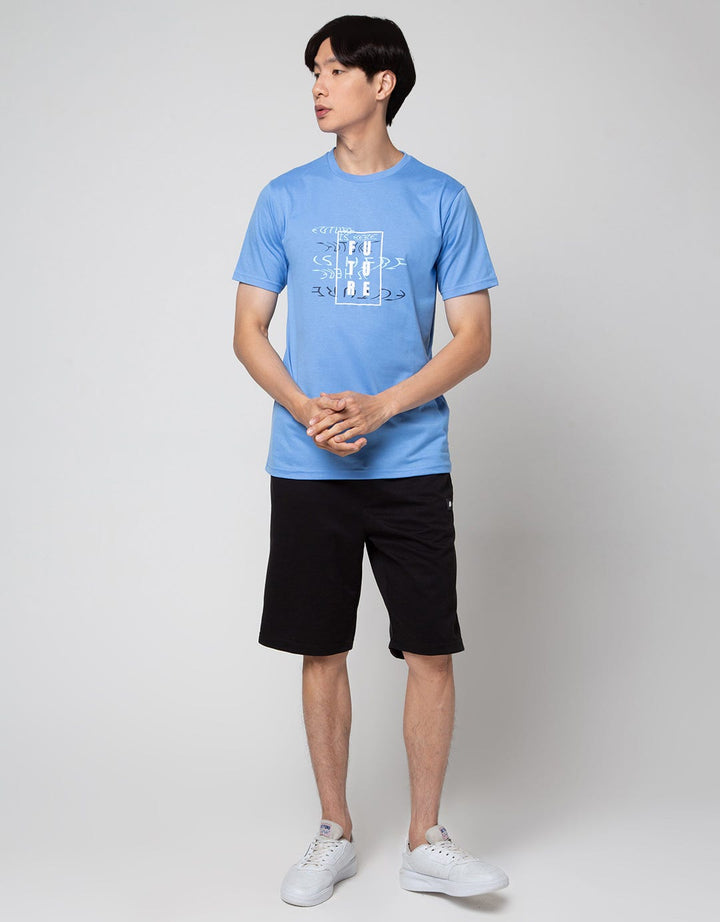 T Zone Future Theme Print Kaos Pria