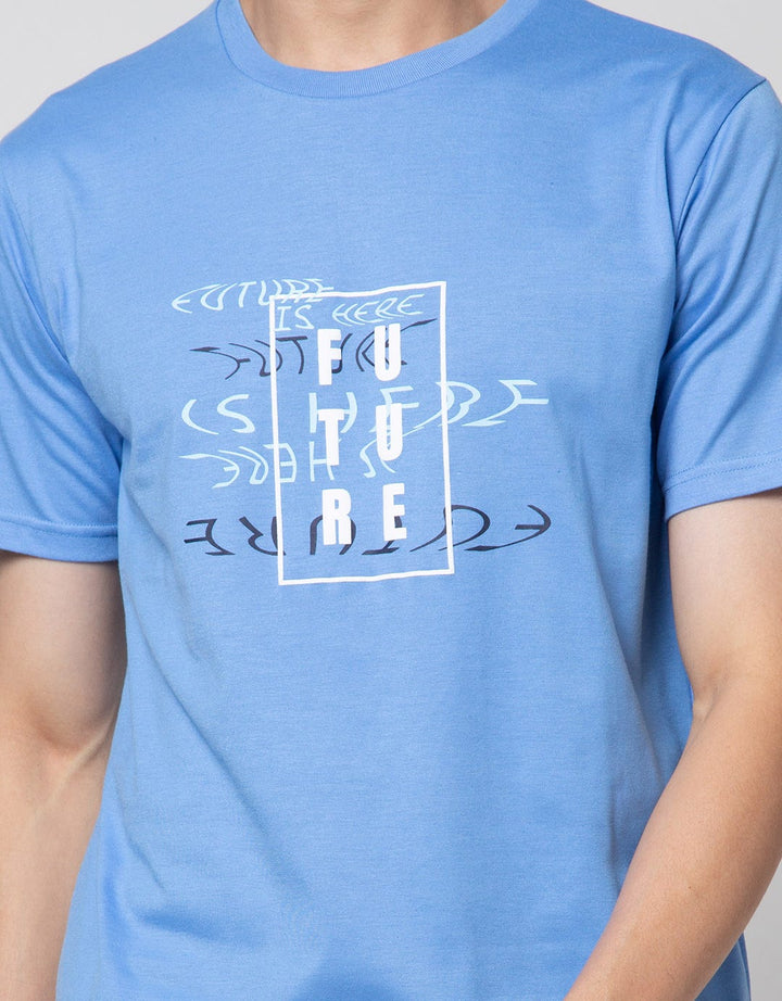T Zone Future Theme Print Kaos Pria