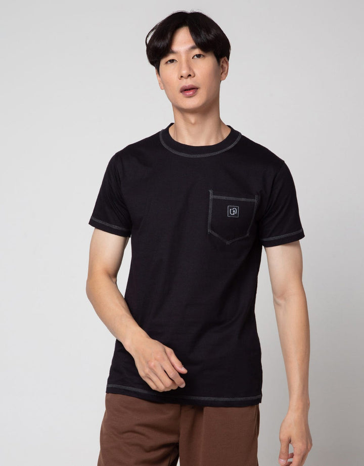 T Zone Contrast Stitching Men's T-Shirt