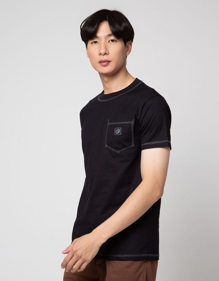 T Zone Contrast Stitching Men's T-Shirt