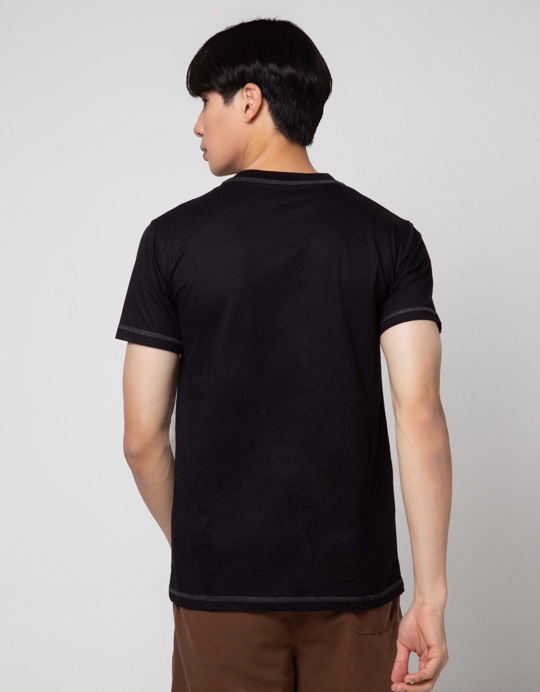T Zone Contrast Stitching Men's T-Shirt