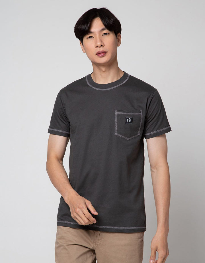 T Zone Contrast Stitching Men's T-Shirt