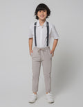 Little M Set Kemeja Pants Dan Suspender