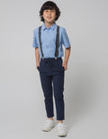 Little M Set Kemeja Pants Dan Suspender