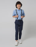 Little M Set Kemeja Pants Dan Suspender