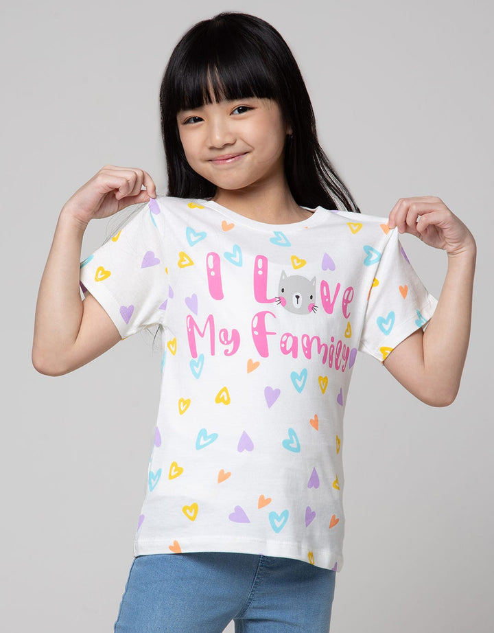 Little M Valentine Kaos Anak Perempuan